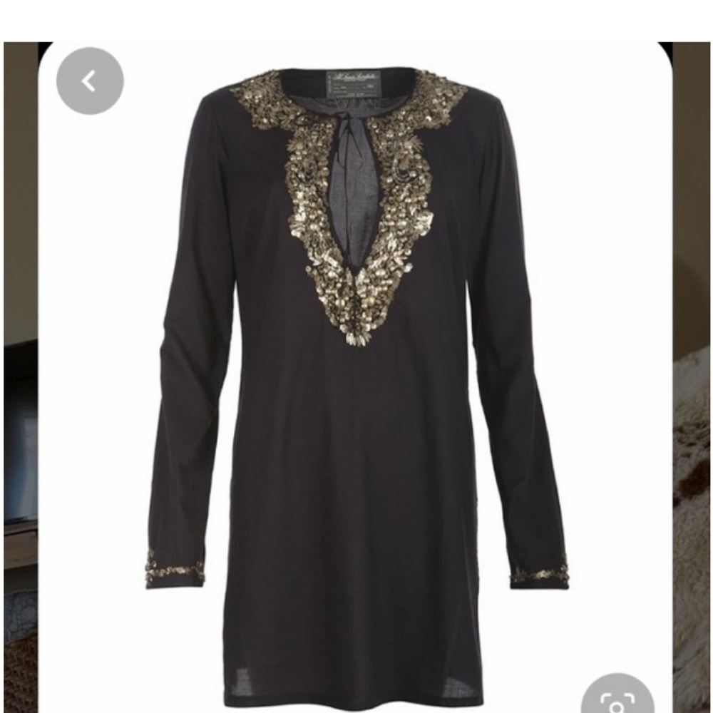 AllSaints Cortez Kaftan with gold beading